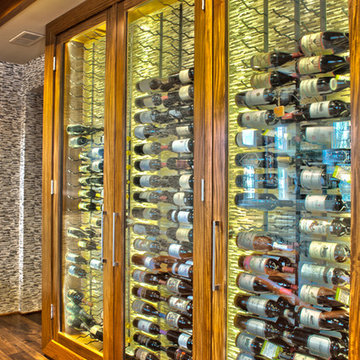 African Teak Wine Room