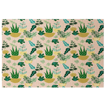Deny Designs Hello Sayang Urban Jungle House Plants Welcome Mat, Small