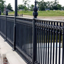Wrot iron railing back yard