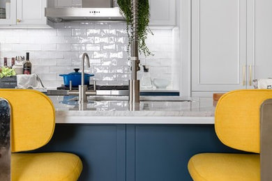 Kitchen - contemporary kitchen idea in Orange County