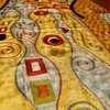 Klimt 3ft x 5ft Signs of Spring Yellow Wall Hanging Tapestry Rug Carpet Art Silk
