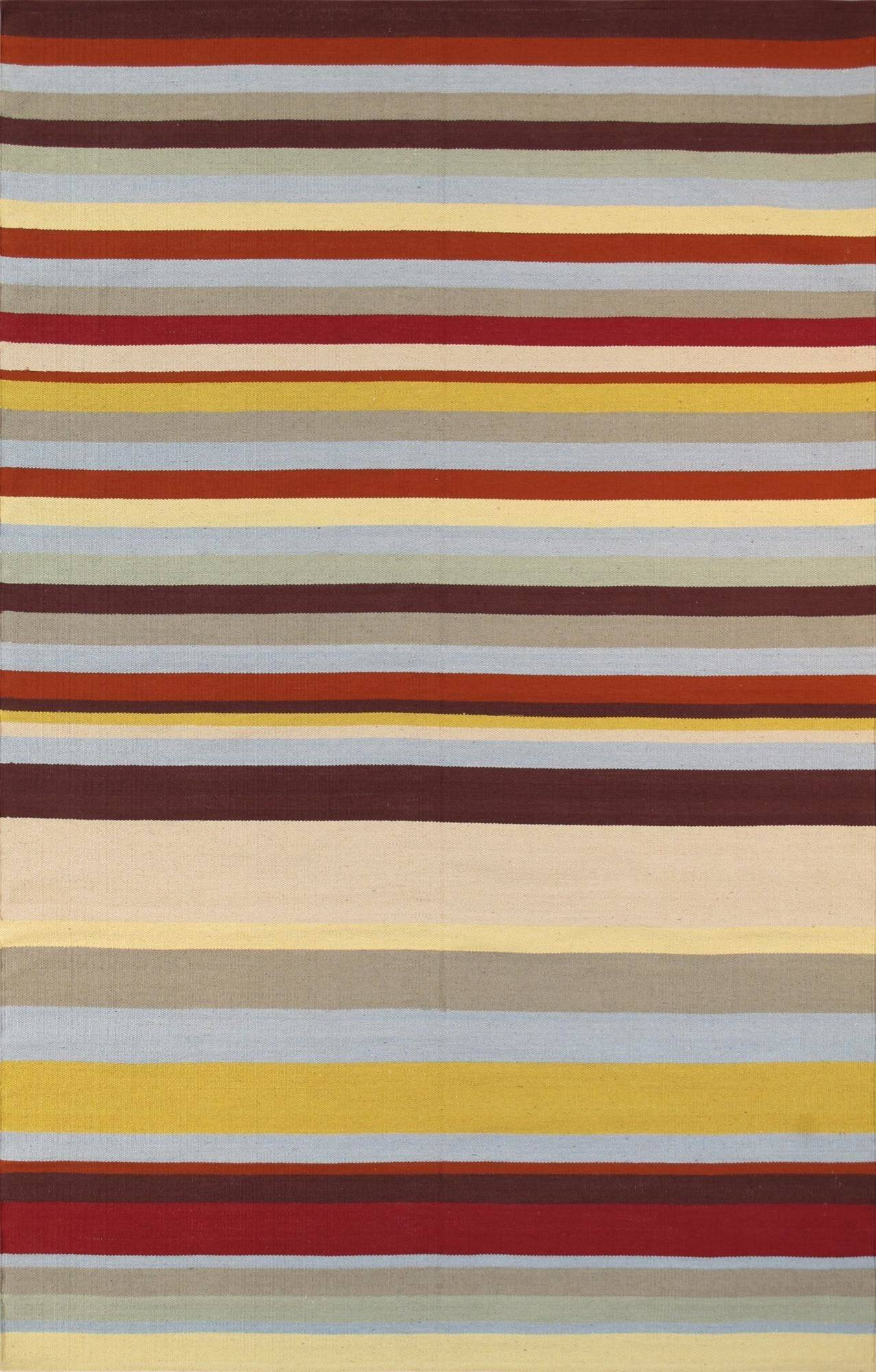 Anatolian Collection Flatweave Premium Cotton Area Rug- 5' 0" X  8' 0"