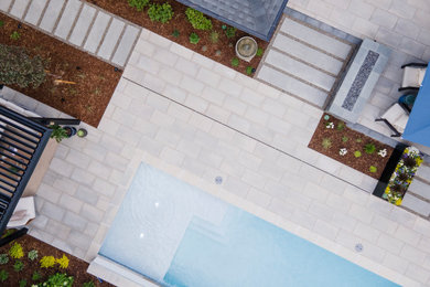 Example of a minimalist pool design in Denver