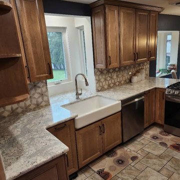 Traditional Cherry Kitchen Remodel in Staten Island, NY
