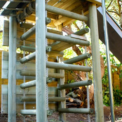 Treehouse with turrets, mezzanines and outside decks - Garden Playhouses