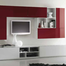 Modern Italian Wall Unit Kubo 56 by Artigian Mobili - $3,775.00 - Entertainment Centers And Tv Stands
