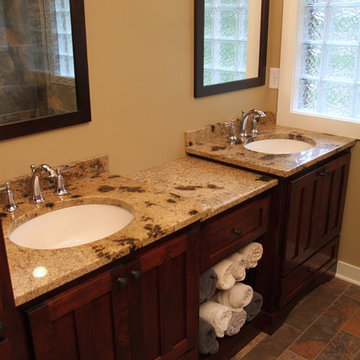 Dual Rustic vanities