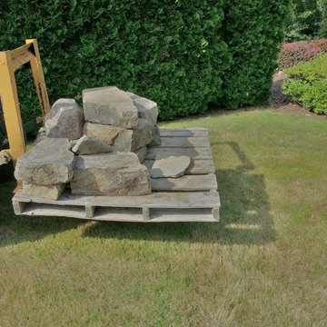 No Heavy Lifting...stone slide on & off during construction
