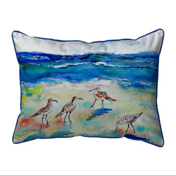 Betsy's Sandpipers Large Indoor/Outdoor Pillow 16x20