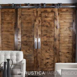 Heavy Duty Bypass Barn Door Hardware System - Brackets