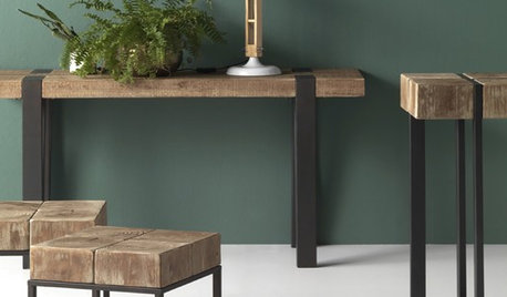 Rustic-Industrial Occasional Tables