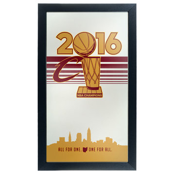 Cleveland Cavaliers 2016 NBA Chamipons Framed Logo Mirror