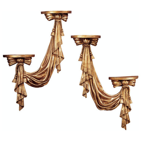 St. Louis Draped Sculptural Wall Accents, Set of 2