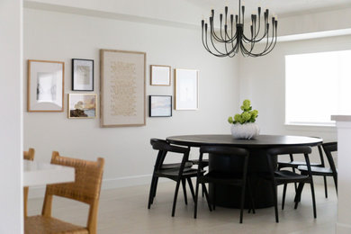 Transitional dining room photo in Los Angeles