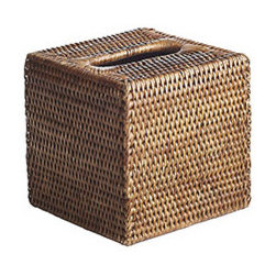 Rattan Tissue Box Cover - New - Tissue Box Holders