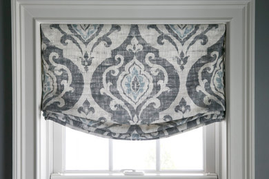Relaxed Roman shades
