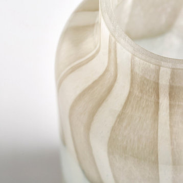 Cyan Design Large Lucerne Vase 11078 - Tan and Aqua