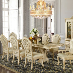 Luxurious 9 PCs. Formal Dining Set - Dining Sets