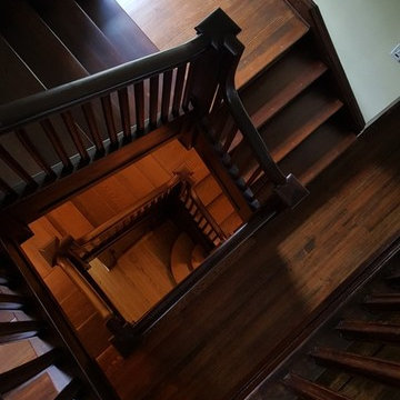 Pine Stairwell restoration