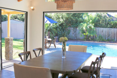 Inspiration for a coastal dining room remodel in San Diego