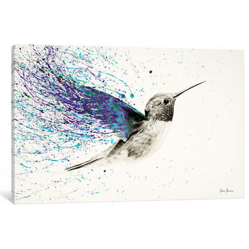 "Hummingbird Garden" by Ashvin Harrison Canvas Print, 8"x12"