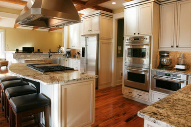 Example of a mountain style kitchen design in Philadelphia