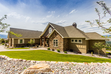 Inspiration for a craftsman exterior home remodel in Other