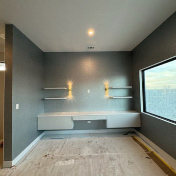 Wallpaper installation Living Room in Saratoga