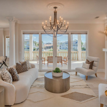 Luxurious Large Living Room With Modern Interior, Modern House, Remodeling Ideas