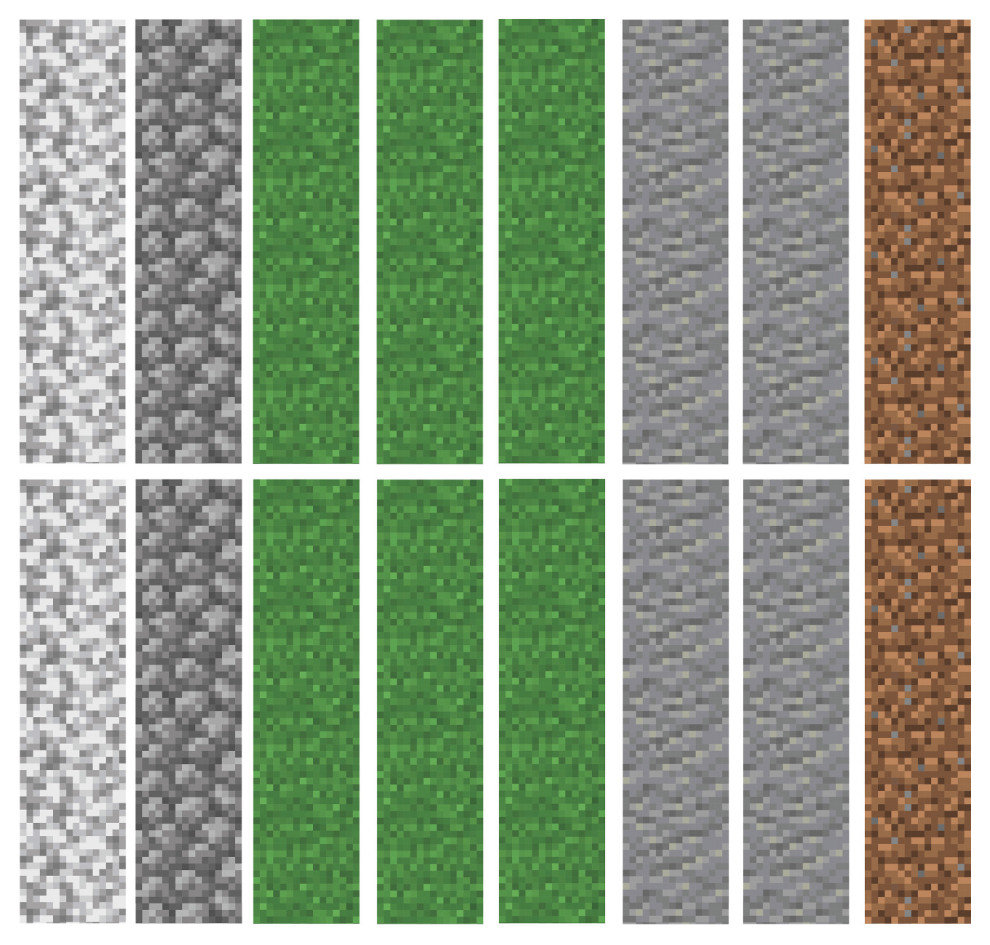 Minecraft Block Strips Peel and Stick Wall Decals - Contemporary - Wall ...