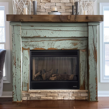 Colored Fireplace Mantels