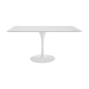 Lippa 60" Rectangle Dining Table, White