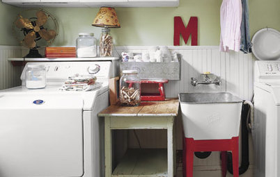 9 Sweet Ideas for an English Cottage Laundry Room