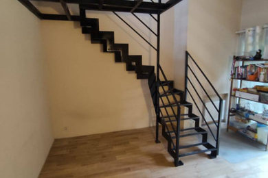 Источник вдохновения для домашнего уюта: лестница среднего размера в стиле лофт