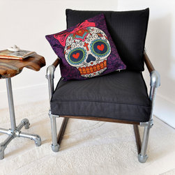 scaffold & smoked-oak easy chair - Armchairs And Accent Chairs