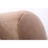 Bowery Hill Cushion Back Transitional Polyester Microfiber Loveseat in Brown