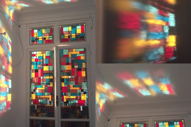 Idée de décoration pour une entrée design.