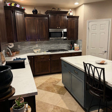 Stain and Paint Kitchen Reface