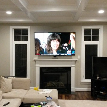 Mantle flat screen mount
