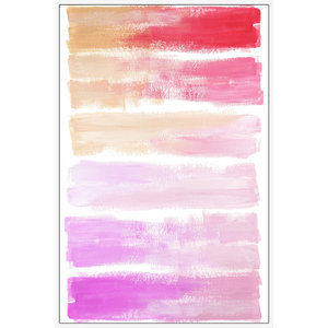 Marsala Paint Stripes By Linda Woods Giclee Print On Gallery Wrap Canvas Contemporary Prints And Posters By Tangletown Fine Art