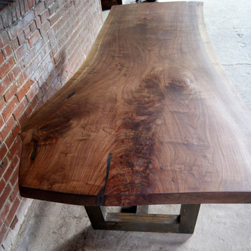 Walnut Slab Live Edge Table
