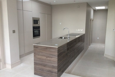 This is an example of a modern kitchen in Belfast.