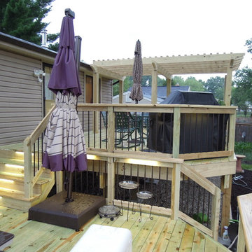 2-Tiered Treated Lumber Deck, Batavia OH