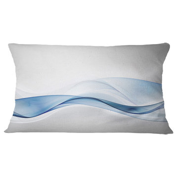 3D Wave of Water Splash Abstract Throw Pillow, 12"x20"