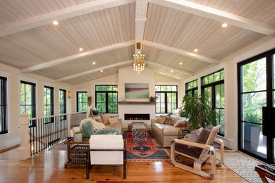 Family room - traditional family room idea in DC Metro