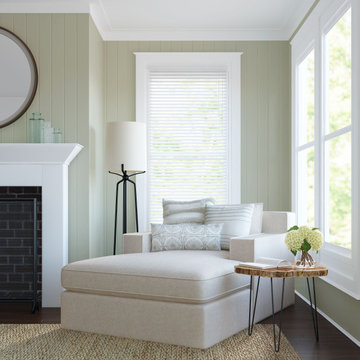 Breaking Away: Mulberry Chaise in Oyster Linen