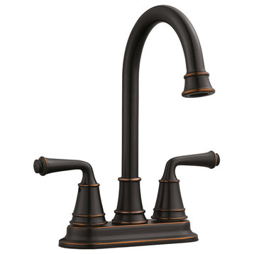 Eden 2-Handle Bar Faucet for Kitchen Sink, 2.1 GPM, Oil Rubbed Bronze Finish