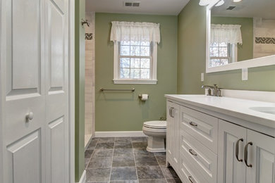 Bathroom - mid-sized contemporary bathroom idea in Boston