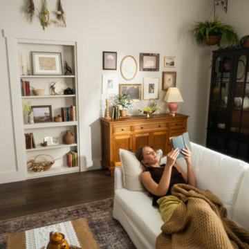 Cottage Core Livingroom with Secret Closet