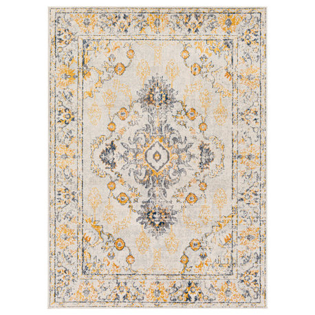 Floransa FSA-2310 Rug, Yellow, 7'10"x10'